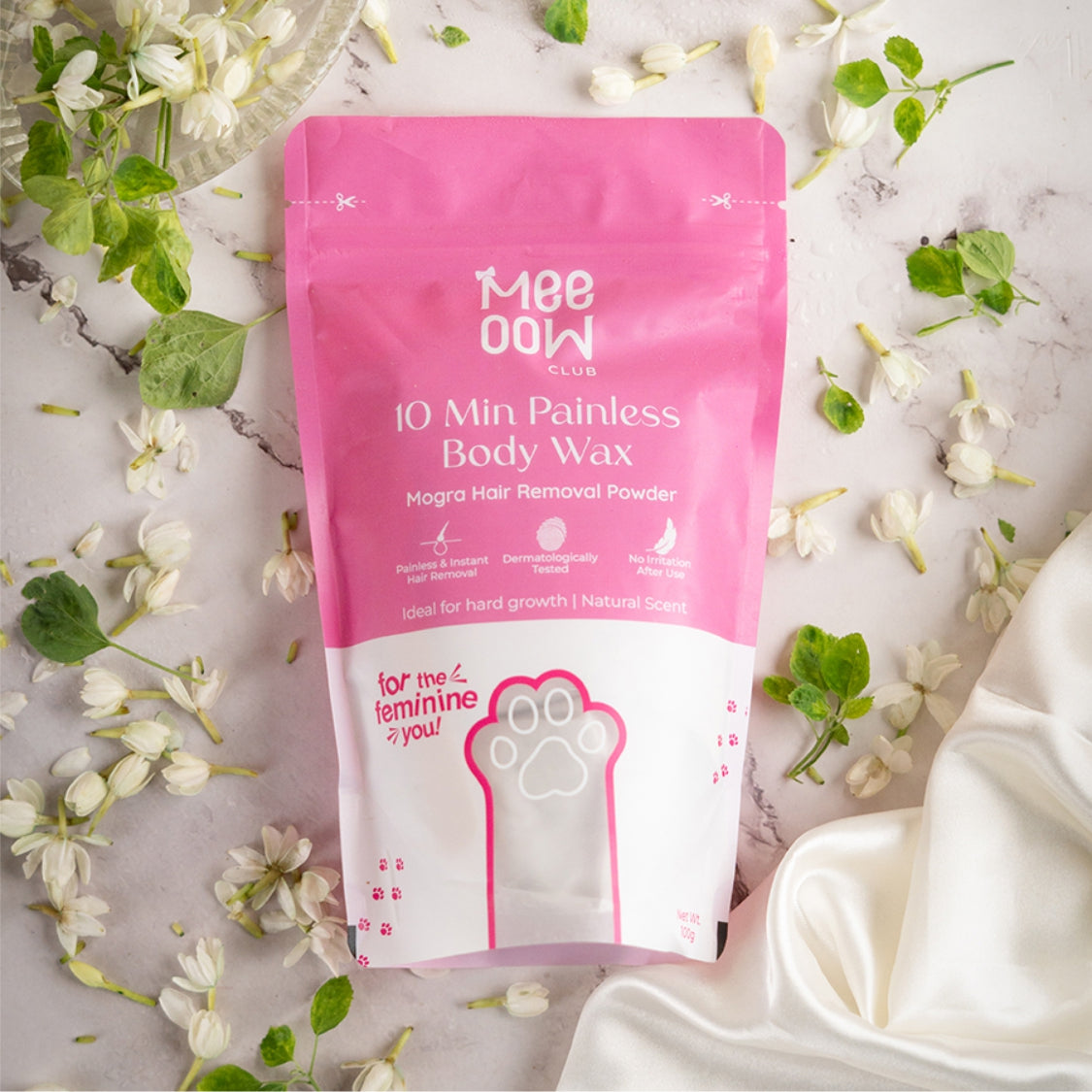 4-in-1 Rose Body Hair Removal Wax Powder Mask